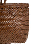 Dragon Triple Jump Small Woven Leather Bag
