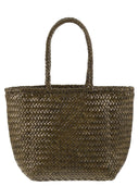 Dragon Grace Basket liten vevd skinnveske