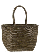 Dragon Grace Basket liten vevd skinnveske