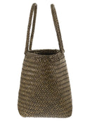 Dragon Grace Basket liten vevd skinnveske