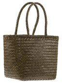 Dragon Grace Basket liten vevd skinnveske