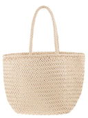 Dragon Grace Basket Small Woven Leather Bag