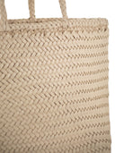 Dragon Grace Basket Small Woven Leather Bag