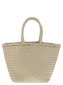 Dragon Grace Basket Small Woven Leather Bag