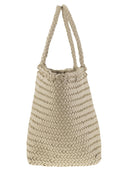 Dragon Grace Basket Small Woven Leather Bag