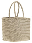 Dragon Grace Basket Small Woven Leather Bag