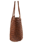 Dragon Nantucket Leather Basket Bag