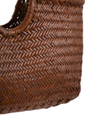 Dragon Nantucket Leather Basket Bag