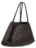 Dragon Santa Croce Big Woven Leather Bag