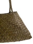 Dragon Santa Croce stor vevd skinnveske