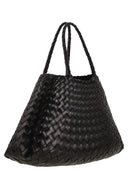 Dragon Santa Croce Small Woven Leather Bag