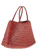 Dragon Santa Croce Small Woven Leather Bag