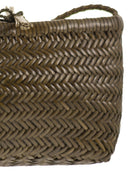 Dragon Minsu Mini Woven Leather Bag