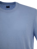 Fedeli Stretch Leinen kurzärmeliges T -Shirt