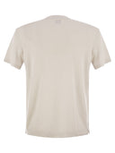 Fedeli Stretch Linen Short Sleeved T Shirt