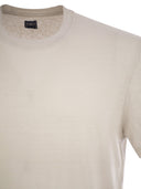 Fedeli Stretch Linen Short Sleeved T Shirt