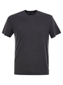 Fedeli Stretch Linen Short Sleeved T Shirt