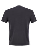 Fedeli Stretch Linen Short Sleeved T Shirt