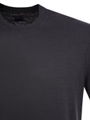 Fedeli Stretch Linen Short Sleeved T Shirt