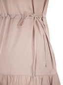 Peserico Sleeveless Midi Dress In Stretch Cotton