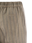 Pantalones de mezcla de lana a rayas de Peserico