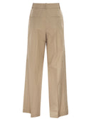 Pantalon ajusté Peserico en coton stretch avec plis
