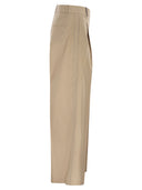 Pantalon ajusté Peserico en coton stretch avec plis