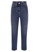 Pantalones de mezclilla de algodón estirado de Peserico