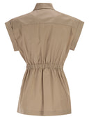 Peserico - Blouse en coton stretch avec cordon de serrage à la taille