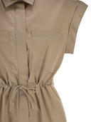 Peserico - Blouse en coton stretch avec cordon de serrage à la taille