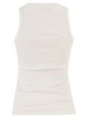 Peserico Cotton Jersey Vest Top With Shiny Thread