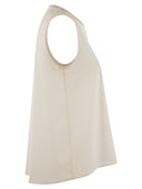 Peserico Stretch Silk Crepe de Chine Top