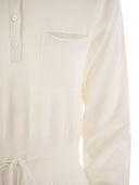 Vestido de tricot de lana, seda y cachemira de Peserico