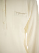 Suéter de lana virgen, seda y cachemira tricot