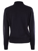 Suéter de lana virgen, seda y cachemira tricot