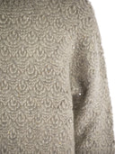 Peserico tricot tejido con patrón de ventilador