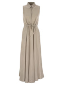 Herno Linen Sleeveless Chemisier Dress