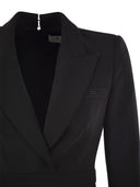 Elisabetta franchi Robe Manteau in Crepe con bottoni all'anca