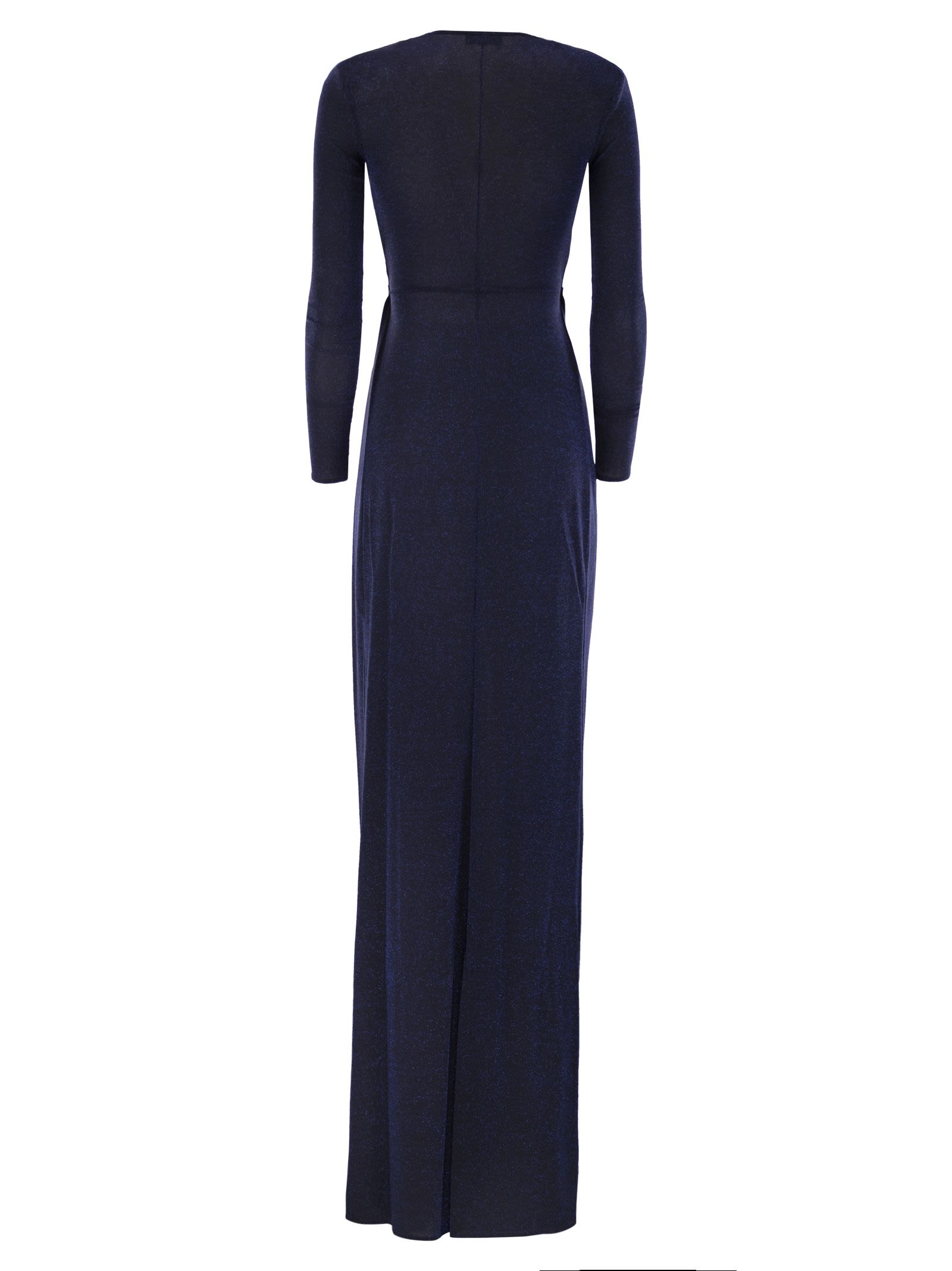 Elisabetta Franchi Red Carpet Dress w Lurex Jersey z