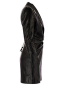 Elisabetta Franchi Craquelé Dress With Lapels
