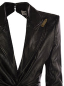 Elisabetta Franchi Craquelé Dress With Lapels