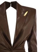 Elisabetta Franchi Craquelé Dress With Lapels