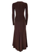 Elisabetta Franchi Crêpe Jersey Dress With Jewel Detail