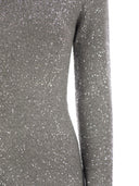 Fabiana Filippi Crew Neck Dress With Micro Sequins
