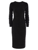 Fabiana Filippi Crew Neck Dress met micro -pailletten