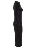 Fabiana Filippi Crew Neck Dress met micro -pailletten