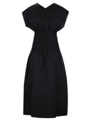 Fabiana Filippi Viskose und Leinenkorsett Taillenkleid