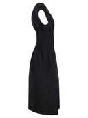 Fabiana Filippi Viskose und Leinenkorsett Taillenkleid
