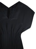 Fabiana Filippi Viskose und Leinenkorsett Taillenkleid