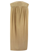 Abito miscela di cotone Fabiana Filippi con filo diamantato